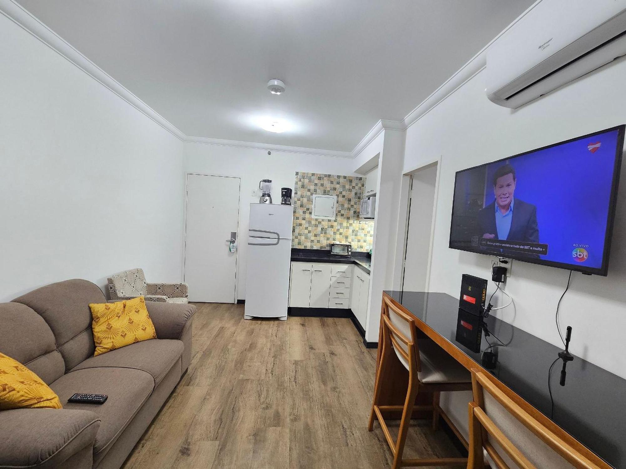 Apartment Flat The Palace Com Sala E Cozinha Sao Paulo